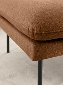Sofa-Hocker Moby, Bezug: Polyester (Strukturstoff), Korpus: Massives Kiefernholz und , Webstoff Nougat, B 78 x T 78 cm