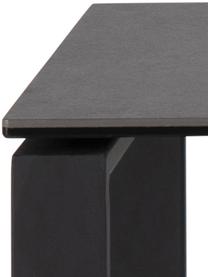 Console plateau en céramique noir Katrine, Céramique gris foncé, larg. 110 x haut. 76 cm