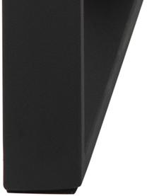 Wandtafel Katrine met zwart keramisch tafelblad, Poten: gepoedercoat metaal, Tafelblad: keramiek, Keramiek donkergrijs, B 110 cm x H 76 cm