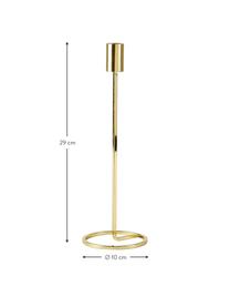 Candelabro dorato Goldie, Metallo verniciato, Dorato, Ø 10 x A 29 cm