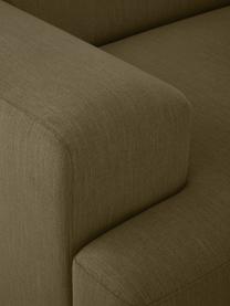 Sofá rinconera Melva (4 plazas), Tapizado: 100% poliéster Alta resis, Estructura: madera de pino maciza, ce, Patas: plástico, Tejido verde oliva, An 319 x F 196 cm, chaise longue derecha