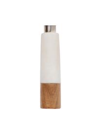 Käsemesser-Set Nevada mit Marmor-/Holzgriff, 3-tlg., Edelstahl, Marmor, Holz, Beige, Weiß leicht marmoriert, L 21 cm