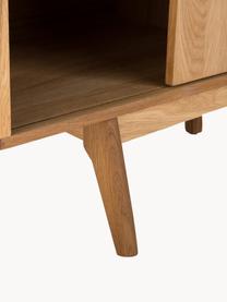 Holz-Sideboard Bettina, Korpus: Mitteldichte Holzfaserpla, Füße: Eiche massiv, geölt, Eichenholz, B 180 x H 84 cm