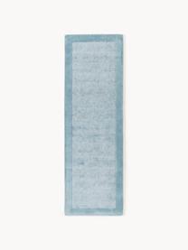 Laagpolige loper Kari, 100% polyester, GRS-gecertificeerd, Blauwtinten, B 80 x L 250 cm