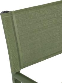 Silla plegable para exterior Taylor, Asiento: plástico (610 g/m²), Estructura: aluminio con pintura en p, Verde, An 55 x F 45 cm