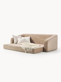 Schlafsofa Eliot (3-Sitzer), Bezug: 88 % Polyester, 12 % Nylo, Gestell: Spanplatte, Kiefernholz, Füße: Kunststoff Dieses Produkt, Webstoff Beige, B 230 x T 100 cm