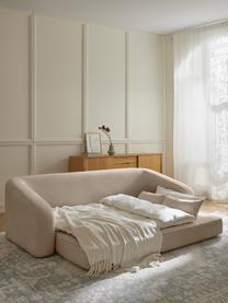 Sofá cama Eliot (3 plazas), Tapizado: 88% poliéster, 12% nylon , Patas: plástico Este producto es, Tejido beige, An 230 x F 100 cm