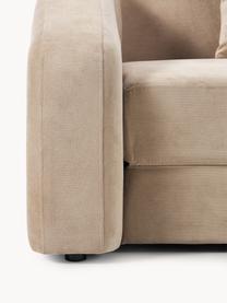 Sofá cama Eliot (3 plazas), Tapizado: 88% poliéster, 12% nylon , Patas: plástico Este producto es, Tejido beige, An 230 x F 100 cm