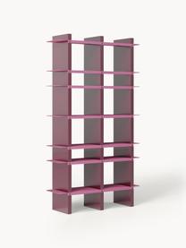 Hohes Regal Rami mit Metall-Elementen, Gestell: Mitteldichte Holzfaserpla, Pink, Weinrot, B 100 x H 176 cm