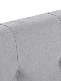 Letto boxspring premium Pheobe, Materasso: a molle insacchettate a 7, Piedini: legno di faggio massiccio, Grigio, 200 x 200