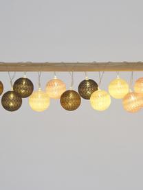 Guirnalda de luces LED Bellin, 320 cm, Cable: plástico, Tonos marrones, rosa, L 320 cm, 20 luces
