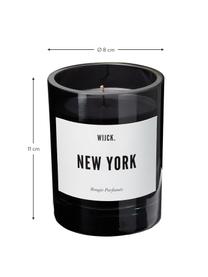 Vonná svíčka New York (zelený citrón, růže a dřevo), Černá, Ø 8 cm