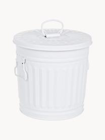 Cestino gettacarte London, 7 L, Metallo zincato, Bianco, Ø 19 x Alt. 22 cm, 7 L