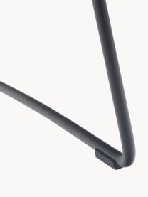 Metall-Hocker A-Stool, Stahl, lackiert, Schwarz, B 39 x H 28 cm