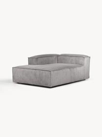 Diván modular de pana Lennon, Tapizado: pana (92% poliéster, 8% p, Estructura: madera de pino y abeto ma, Patas: plástico. Este producto e, Pana gris, An 119 x F 180 cm, chaise longue izquierda