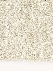 Flauschiger Hochflor-Läufer Leighton, Flor: Mikrofaser (100 % Polyest, Cremeweiß, B 80 x L 200 cm