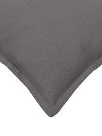 Housse de coussin en coton gris foncé Mads, 100 % coton, Gris foncé, larg. 30 x long. 50 cm