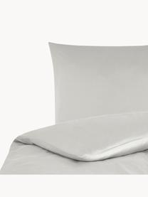 Funda nórdica de satén Comfort, Gris claro, Cama 90 cm (150 x 200 cm)