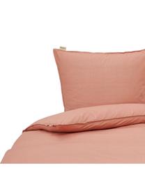 Károvaná posteľná bielizeň z renforcé Soft Structure s jemnou štruktúrou, Terrakotta