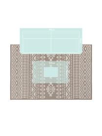 Vnitřní a venkovní koberec s ethno vzorem Nillo, Šedobéžová, krémová