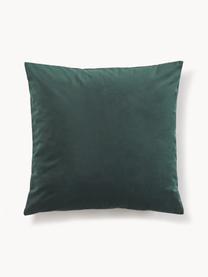 Zamatový poťah na vankúš Rush, 2 ks, 100 % polyester (recyklovaný), Tmavozelená, Š 45 x D 45 cm