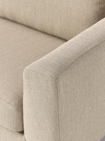 Sofa Cucita (3-Sitzer), Bezug: Webstoff (100% Polyester), Gestell: Massives Kiefernholz, Bir, Füße: Metall, lackiert Dieses P, Webstoff Beige, B 228 x T 94 cm