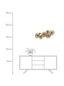 Decorazione grande da parete dorata Rosalie, Metallo rivestito, Dorato, Larg. 82 x Alt. 34 cm