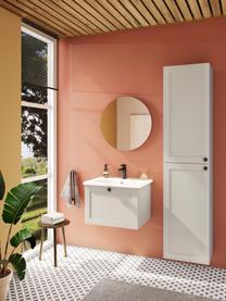 Vysoká koupelnová skříňka s matným povrchem Rafaella, Světle šedá, Š 40 cm, V 180 cm