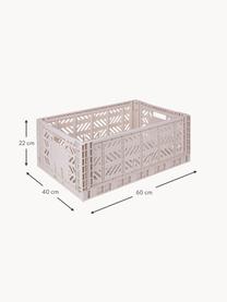 Klappbare Aufbewahrungsbox Maxi, B 60 cm, Kunststoff, Hellbeige, B 60 x T 40 cm