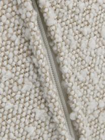 Fauteuil en tissu bouclé Effekt, Tissu bouclé blanc, larg. 75 x prof. 64 cm