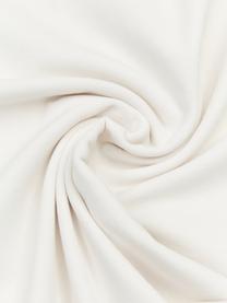 Poszewka na poduszkę z aksamitu Dana, 100% aksamit bawełniany, Złamana biel, S 40 x D 40 cm
