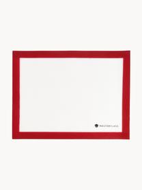 Flexible Antihaft-Silikon-Backmatte Miner, Kunststoff, Weiss, Rot, B 30 x L 40 cm