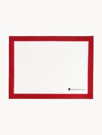 Tappetino da forno flessibile in silicone antiaderente Miner, Plastica, Bianco, rosso, Larg. 30 x Lung. 40 cm