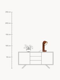 Handgemachte grosse Tischlampe Ceramique Down, Keramik, Rostrot, Ø 24 x H 49 cm