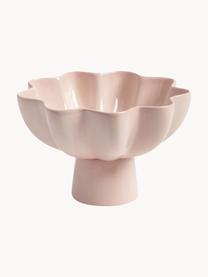 Coupe décorative peinte à la main Sun, Grès cérame, Rose pâle, Ø 20 x haut. 13 cm