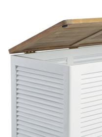 Coffre de rangement en bois Storage, Teck, blanc