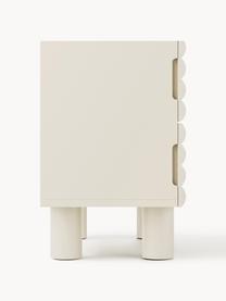 Cassettiera Fana, Gambe: legno di pioppo, Questo p, Beige, Larg. 90 x Alt. 111 cm