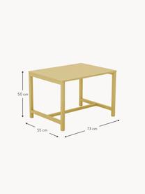 Kindertafel Rese, MDF, rubberhout, Rubberhout, oker gelakt, B 73 x D 55 cm