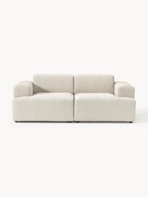 Sofa Melva (2-Sitzer), Bezug: 100 % Polyester Der strap, Gestell: Massives Kiefern- und Fic, Webstoff Hellbeige, B 198 x T 101 cm