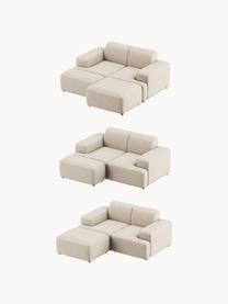 Sofa Melva (2-Sitzer), Bezug: 100 % Polyester Der strap, Gestell: Massives Kiefern- und Fic, Webstoff Hellbeige, B 198 x T 101 cm