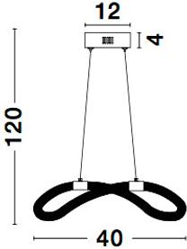 Ronde LED hanglamp Cerelia van silicone, Lampenkap: silicone, Decoratie: gecoat metaal, Baldakijn: gecoat metaal, Wit, goudkleurig, Ø 40 x H 120 cm