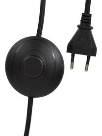 Lámpara arco grande Niels, Pantalla: tela, Cable: cubierto en tela, Negro, negro mate, Al 218 cm