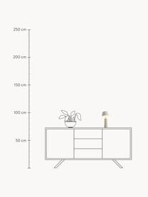 Mobilna lampa stołowa LED z funkcją przyciemniania Bicoca, Złamana biel błyszczący, biały, Ø 16 x W 30 cm