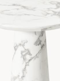 Table ronde look marbre Disc, Blanc, aspect marbre, Ø 70 cm