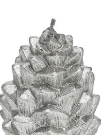 Svíčka ve tvaru borovicové šišky Nordic, Vosk, Stříbrná, Ø 7 cm, V 10 cm