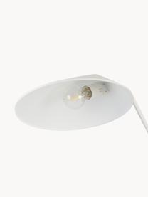 Grote bureaulamp Neron, Decoratie: vermessingd metaal, Wit, B 57 x H 56 cm