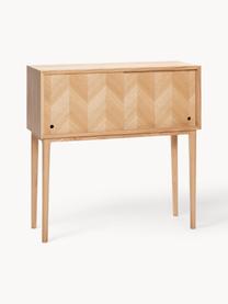 Console en chêne avec motif à chevrons Herringbone, Bois de chêne, larg. 90 x haut. 90 cm