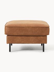 Pouf en cuir recyclé Hunter, Cuir brun, larg. 85 x prof. 70 cm