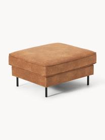 Pouf en cuir recyclé Hunter, Cuir brun, larg. 85 x prof. 70 cm