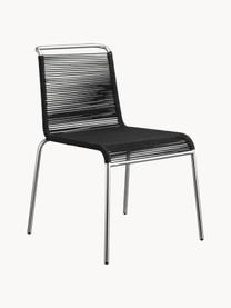 Gartenstuhl Teglgård, Sitzfläche: Schnur, Gestell: Metall, beschichtet, Hellbraun, Silberfarben, B 58 x T 65 cm